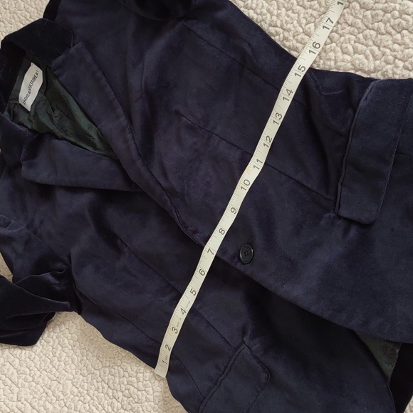 Maison Zadig & Voltaire #1 Size 36 Blue Velvet Blazer Jacket - Picture 11 of 16